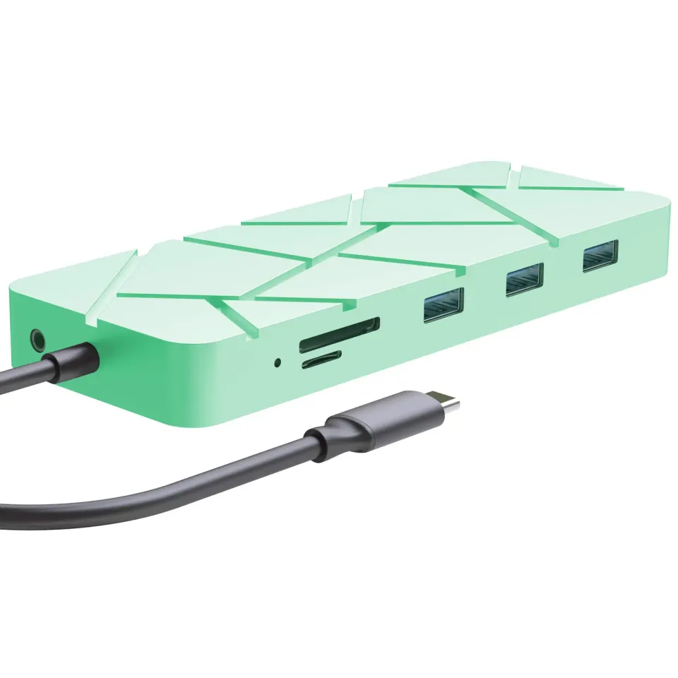 Guanda GD1 Hub USB-C 13 in 1 Verde Menta 4K