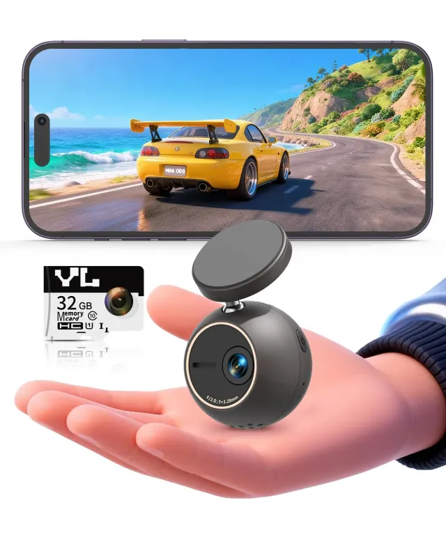 Kawa Orb Dash Cam 2K Sfera Mini Controllo Vocale WiFi