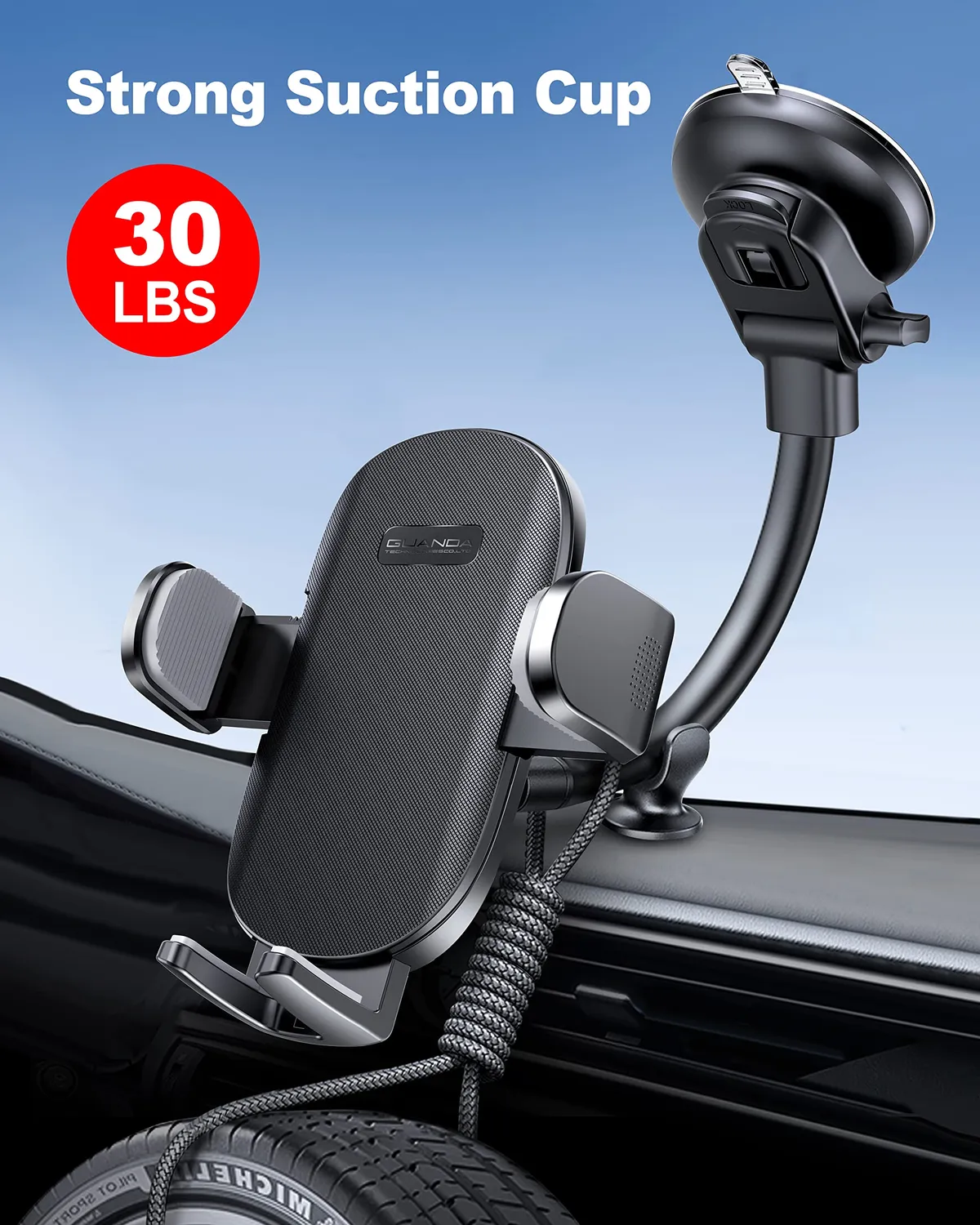 Guanda supporto telefono auto parabrezza cruscotto universale