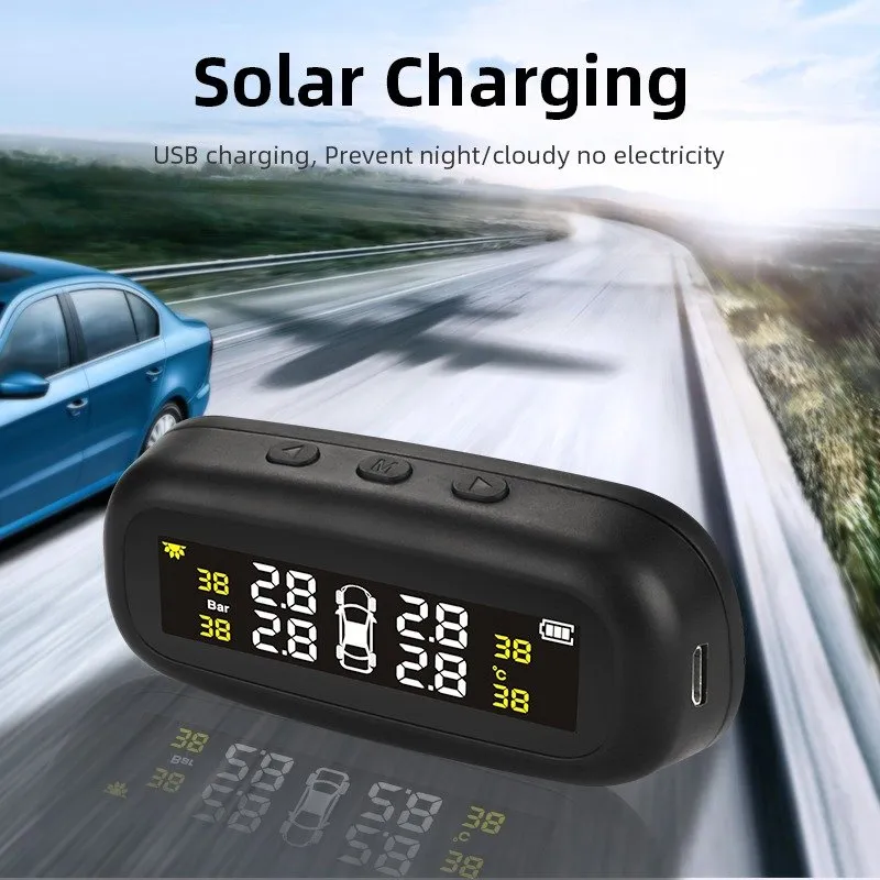 Jansite Solar TPMS monitor pressione pneumatici solare