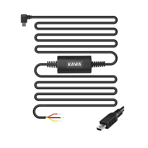Kawa D8 D10 kit cablaggio dash cam Mini USB 3,4 m 24h