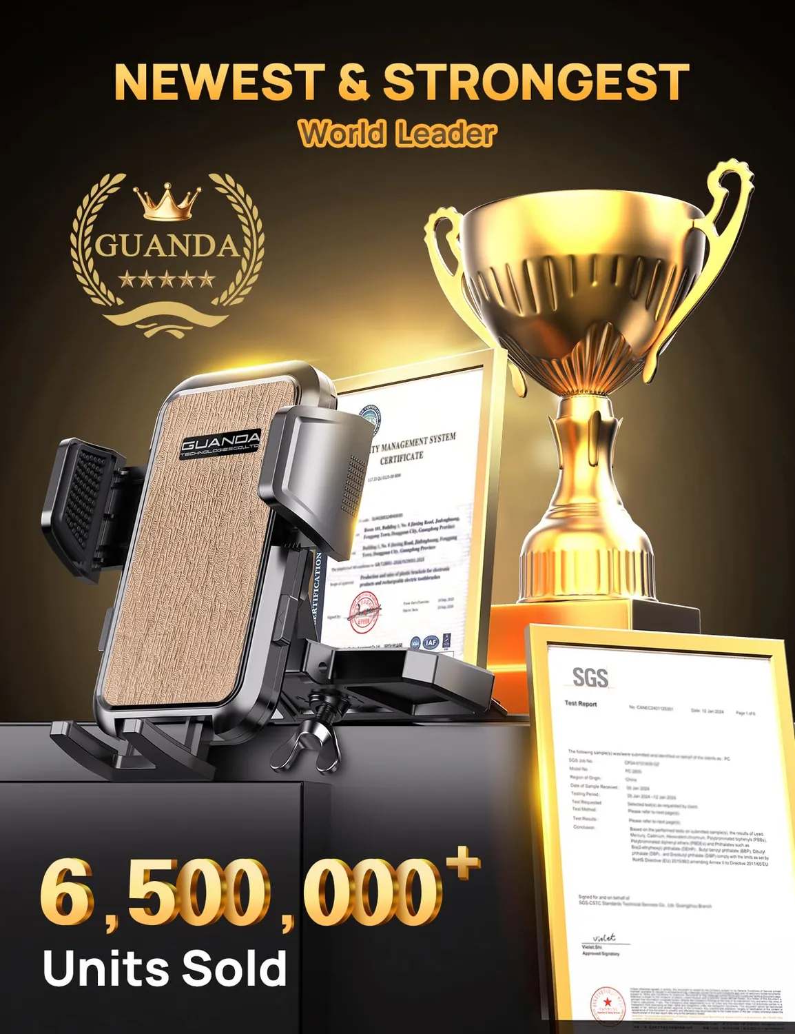 Guanda supporto telefono auto slot CD 360° universale