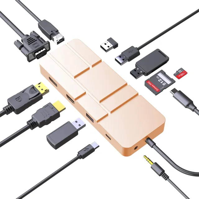Guanda hub USB-C docking station 13 in 1 4K