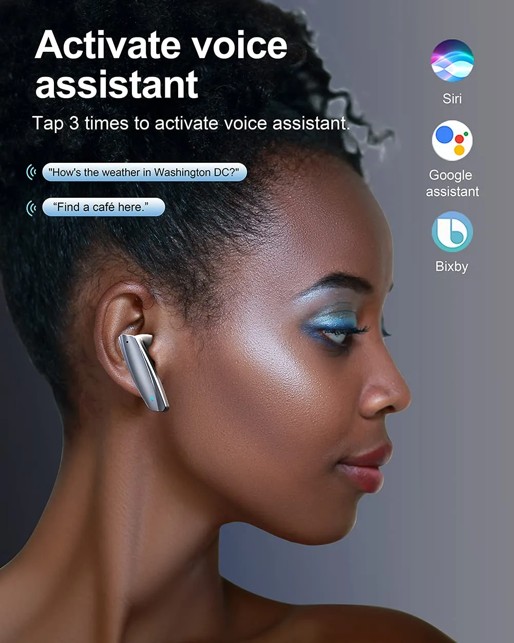 Guanda SM200 Auricolari Bluetooth Wireless Bianchi Touch