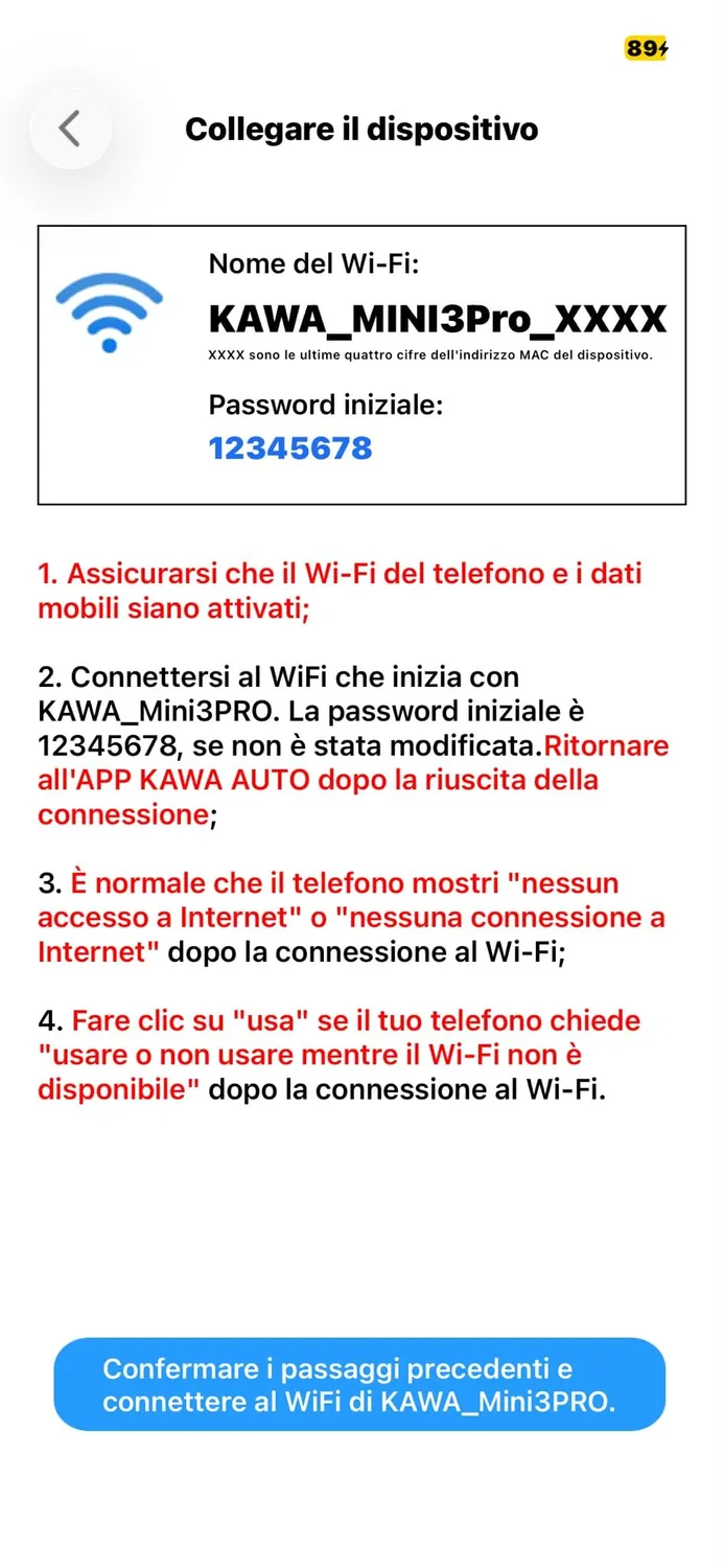 Kawa Dash Cam Auto 2K Mini Controllo Vocale WiFi Display Nascosto