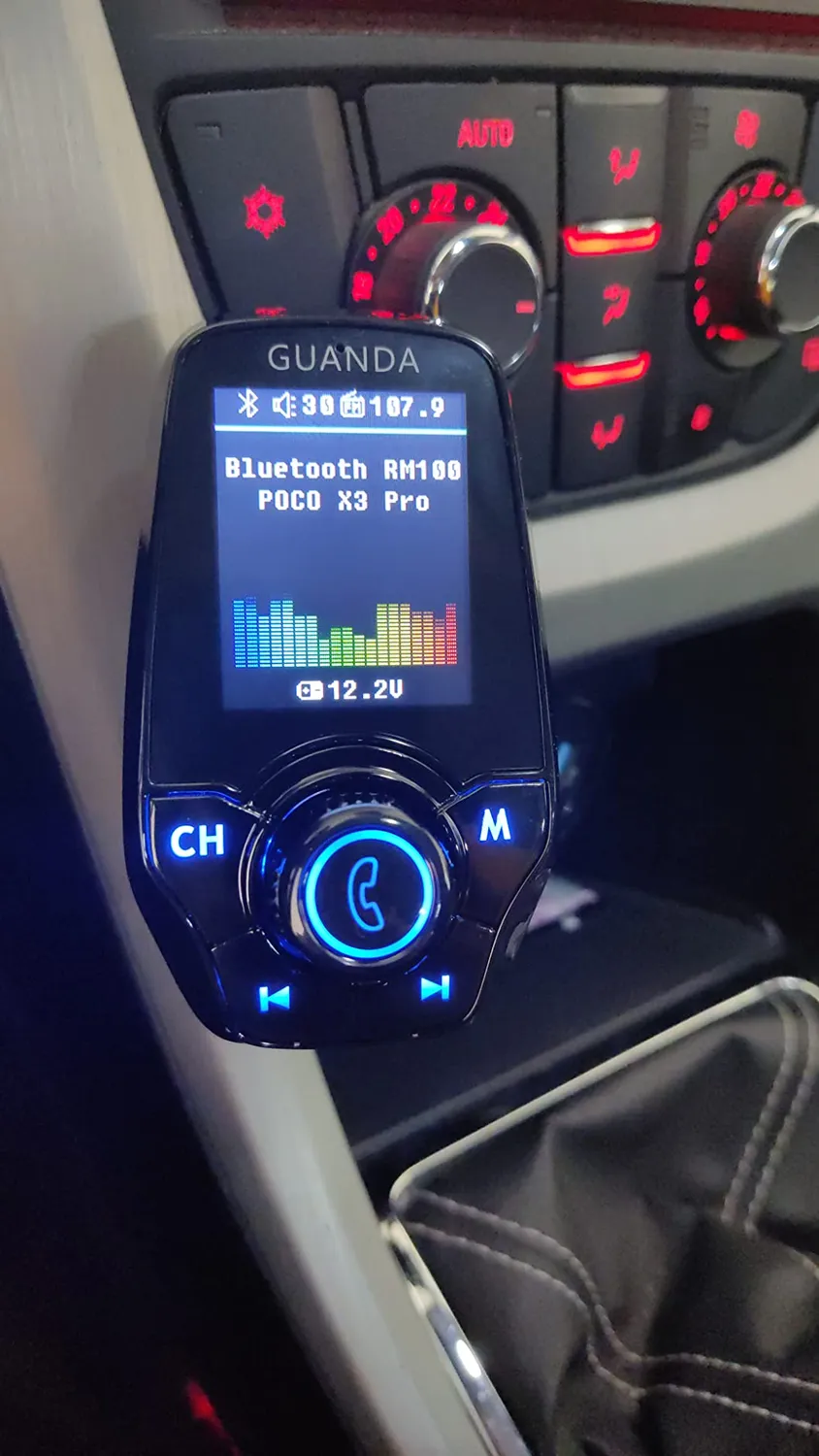 Guanda trasmettitore FM Bluetooth auto 1,8" 2 USB