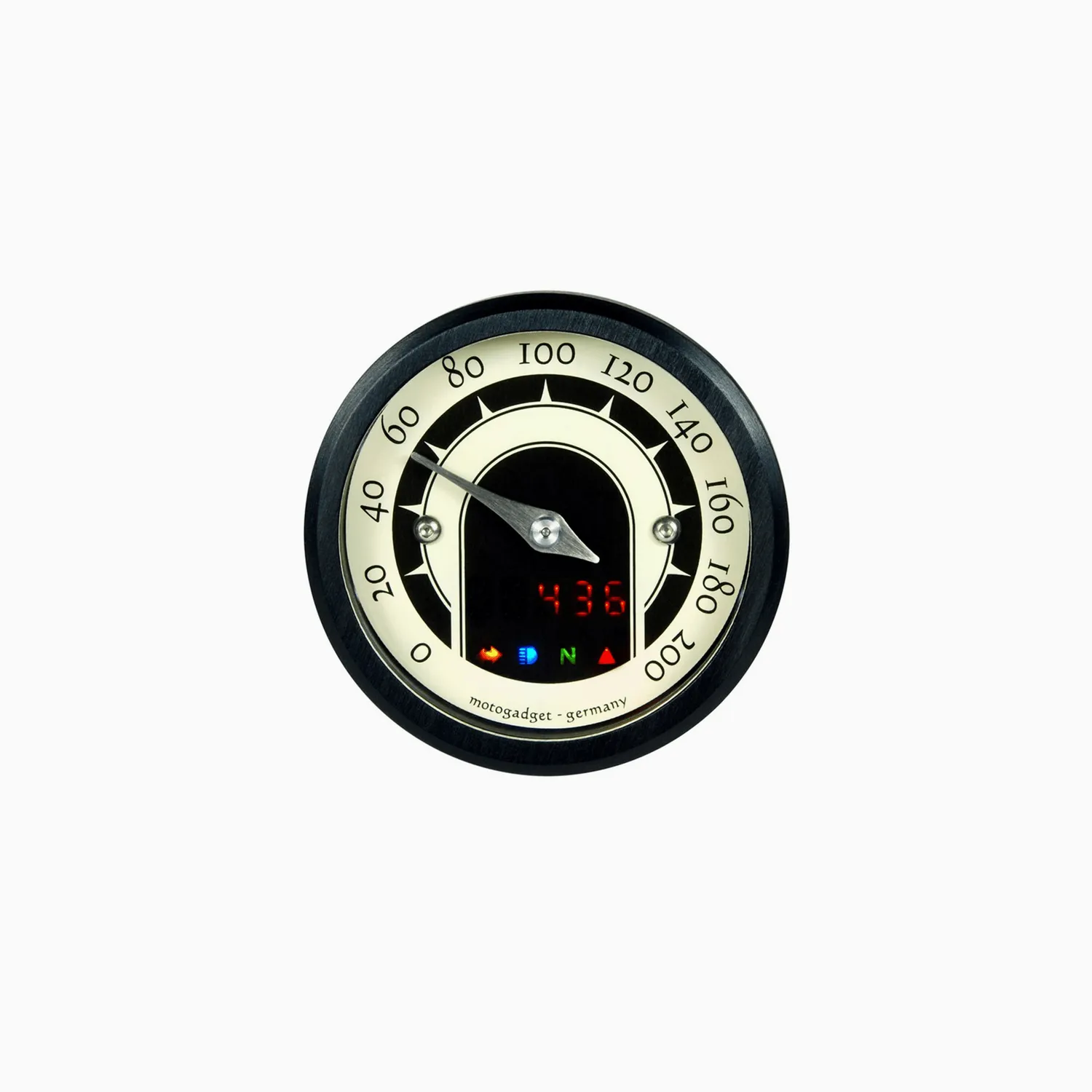 Motogadget motoscope tiny contagiri analogico 49 mm nero