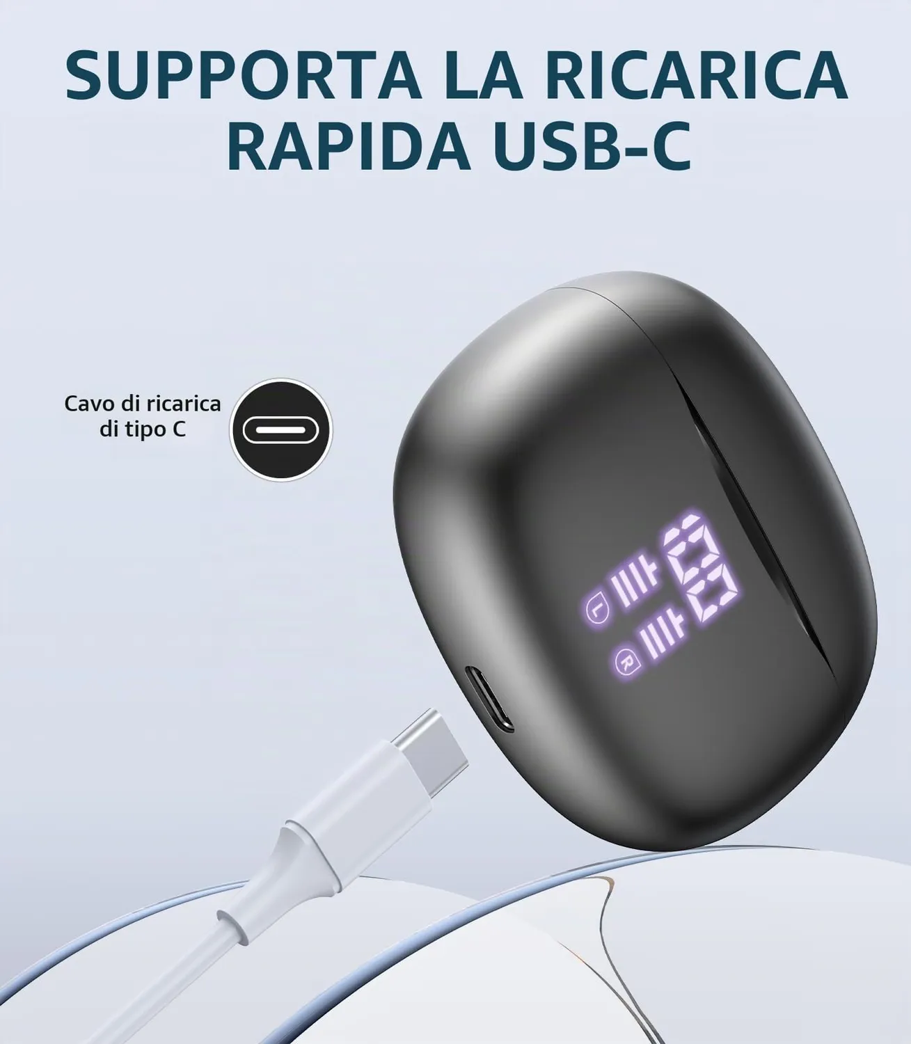 Guanda S42 auricolari wireless bluetooth IPX5 40 ore