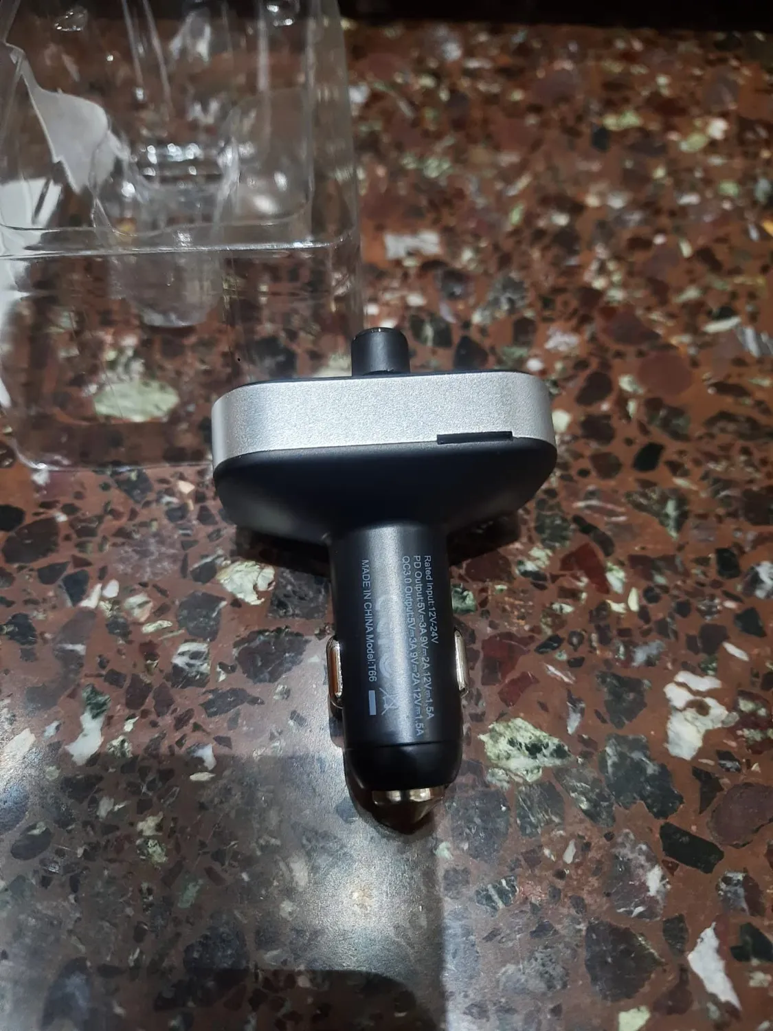 Guanda Trasmettitore FM Bluetooth Auto Doppio Microfono PD 20W LED