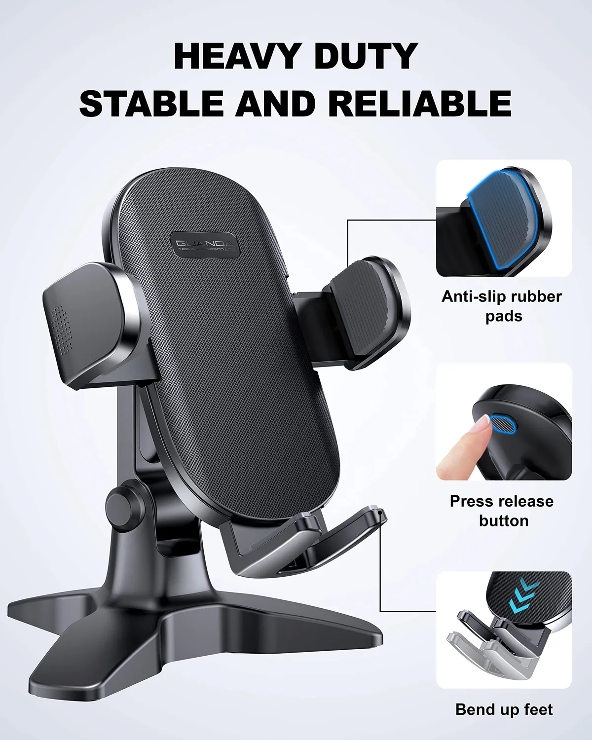 Guanda Dock supporto smartphone scrivania one-touch regolabile