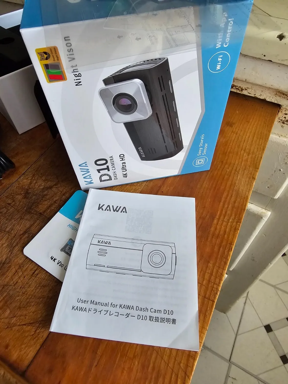 Kawa D7 dash cam auto doppia 4K GPS WiFi 64GB