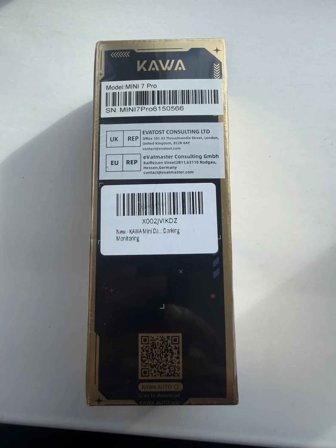 Kawa Mini Dash Cam 4K+1080P Anteriore Posteriore GPS NightEagle
