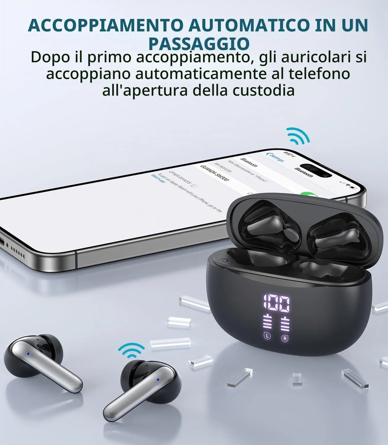 Guanda S42 auricolari wireless bluetooth IPX5 40 ore