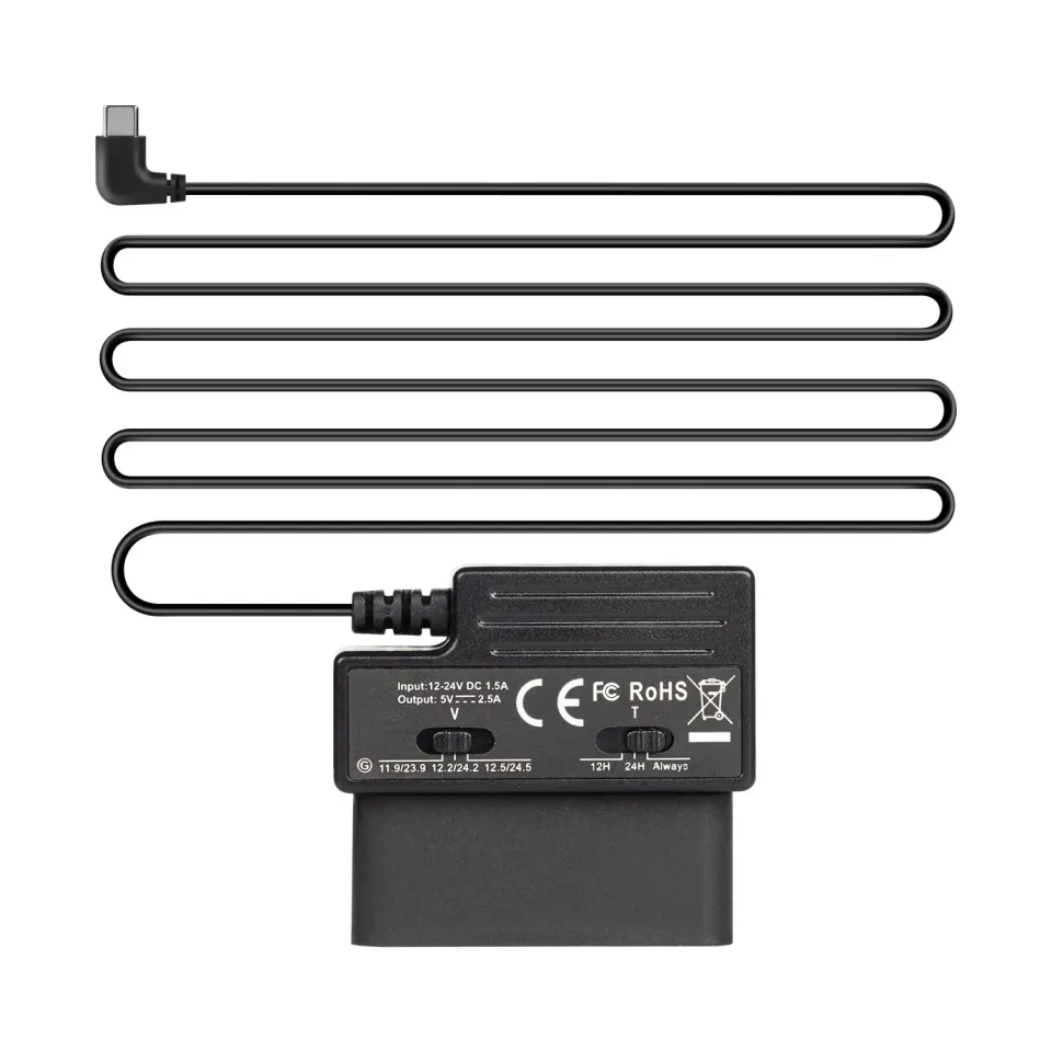 Kawa cavo alimentazione OBD dash cam Type-C 5V parcheggio