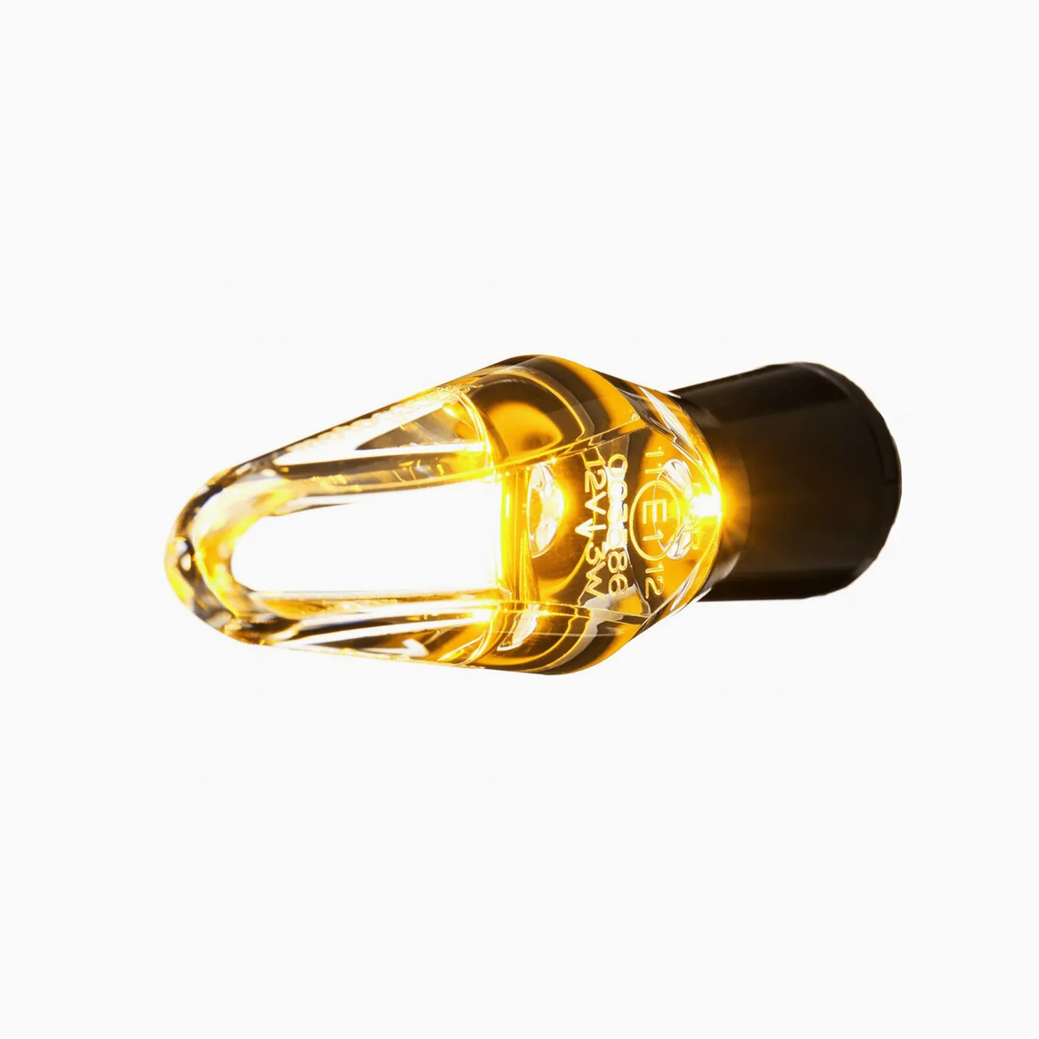 Motogadget mo.blaze ice freccia led moto nero vetro