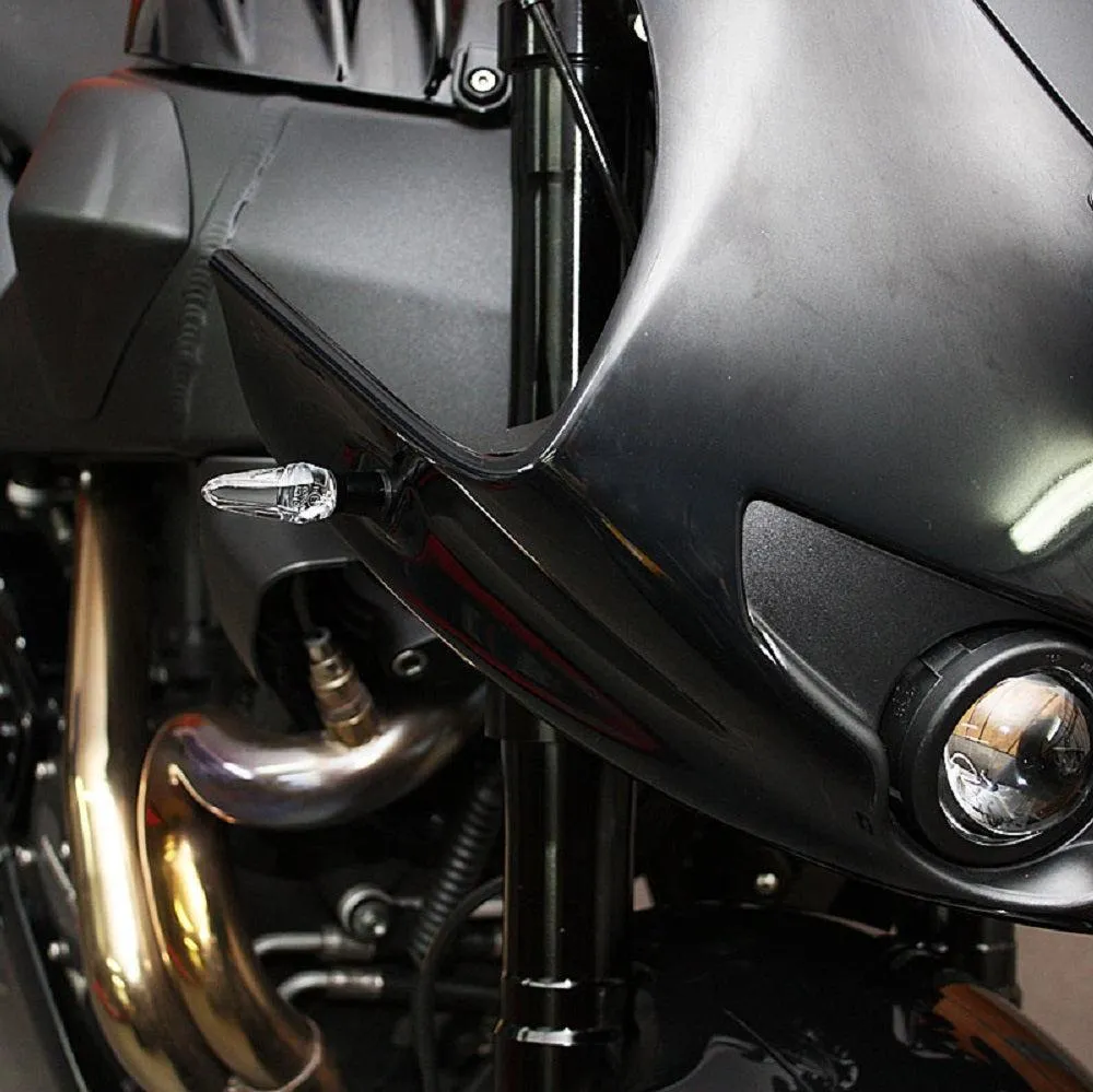 Motogadget mo.blaze ice freccia led moto nero vetro