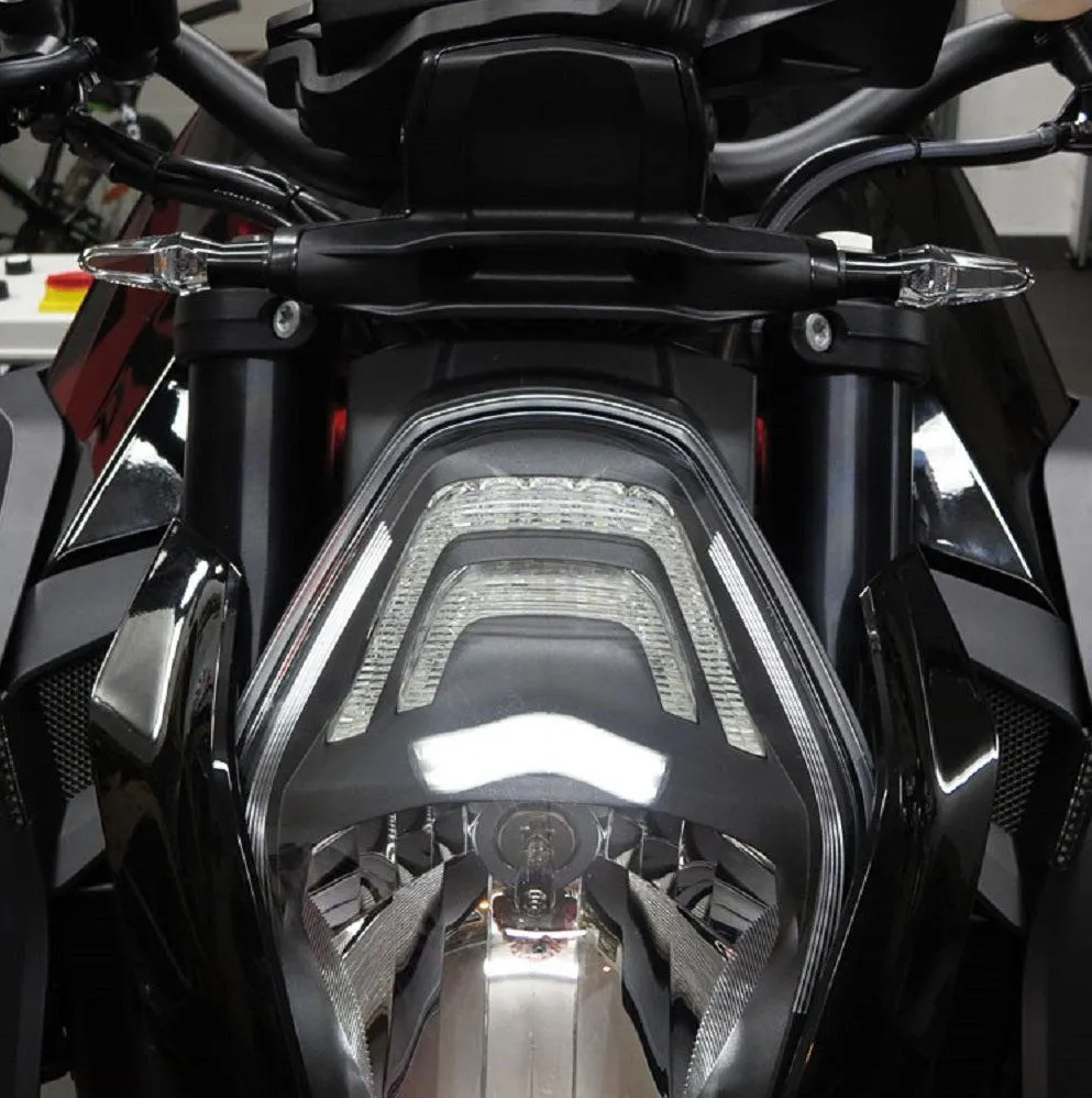 Motogadget mo.blaze ice freccia led moto nero vetro