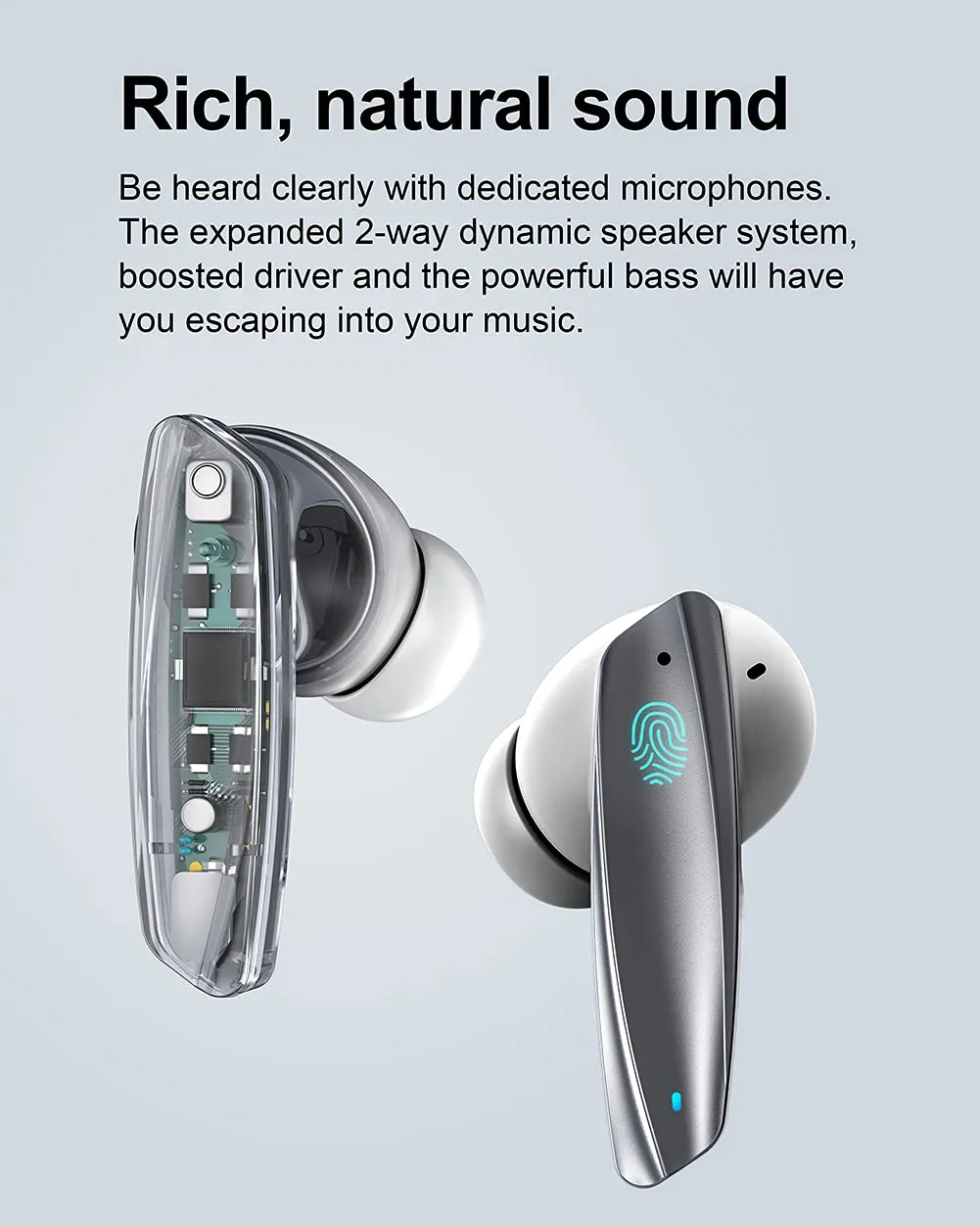 Guanda SM200 Auricolari Bluetooth Wireless Bianchi Touch