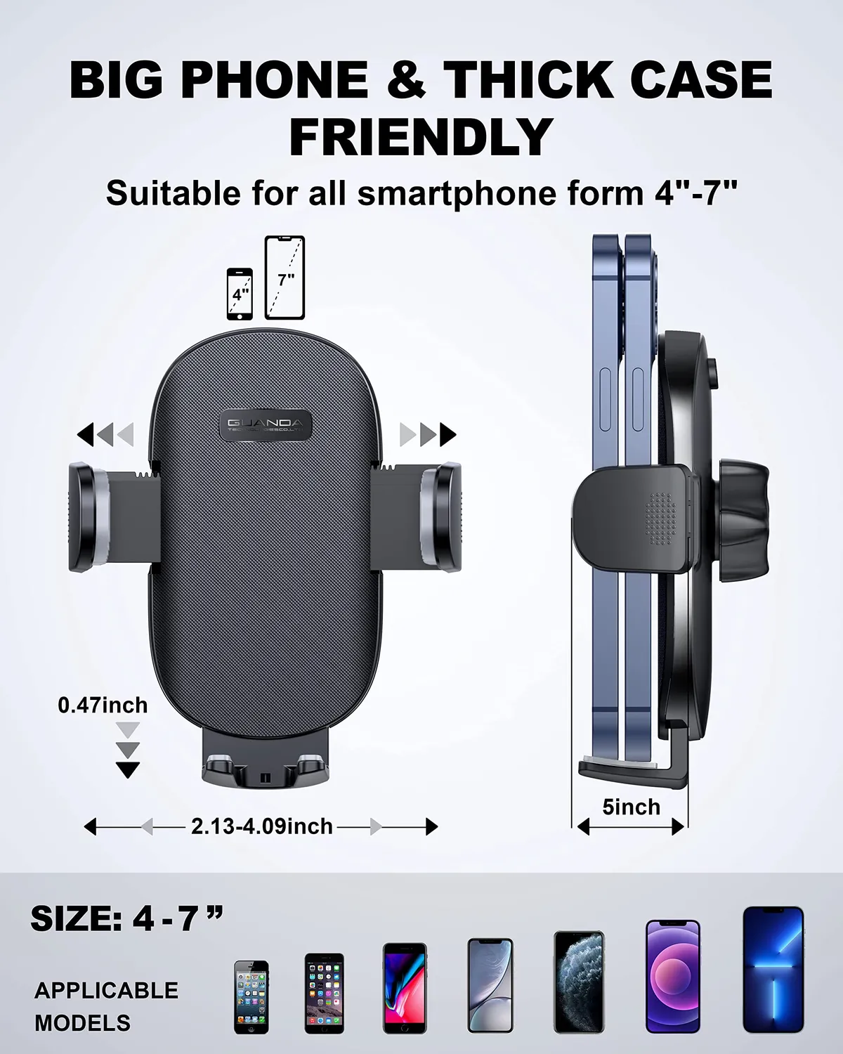 Guanda supporto telefono auto parabrezza cruscotto universale