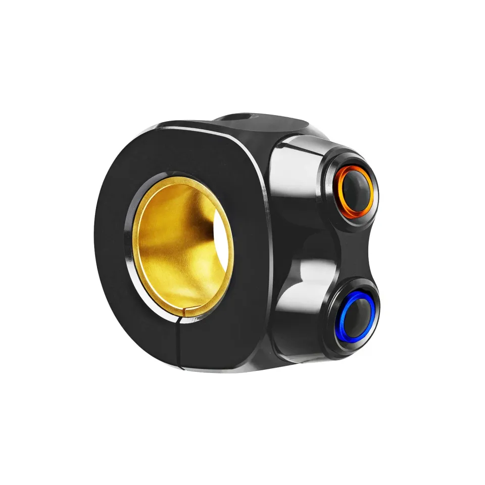 Motogadget mo.switch basic pulsantiera 2 pulsanti nero LED