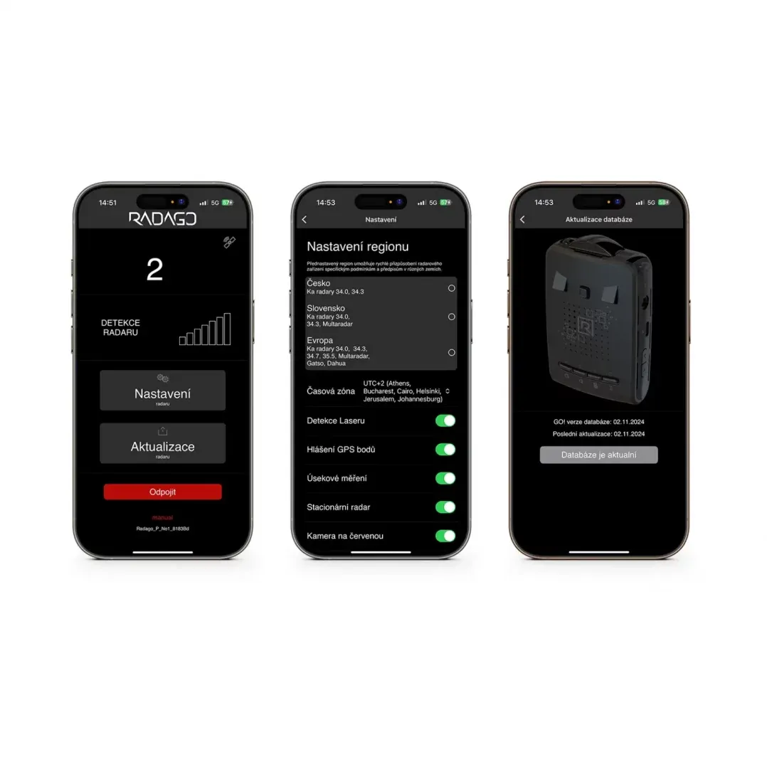 RADAGO GO rilevatore radar portatile CarPlay Android Auto