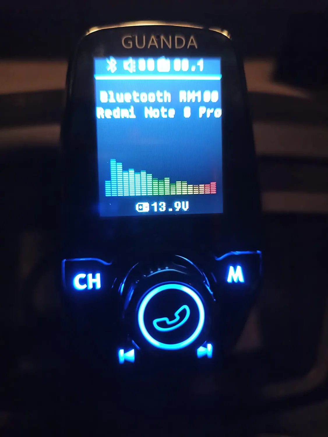 Guanda trasmettitore FM Bluetooth auto 1,8" 2 USB