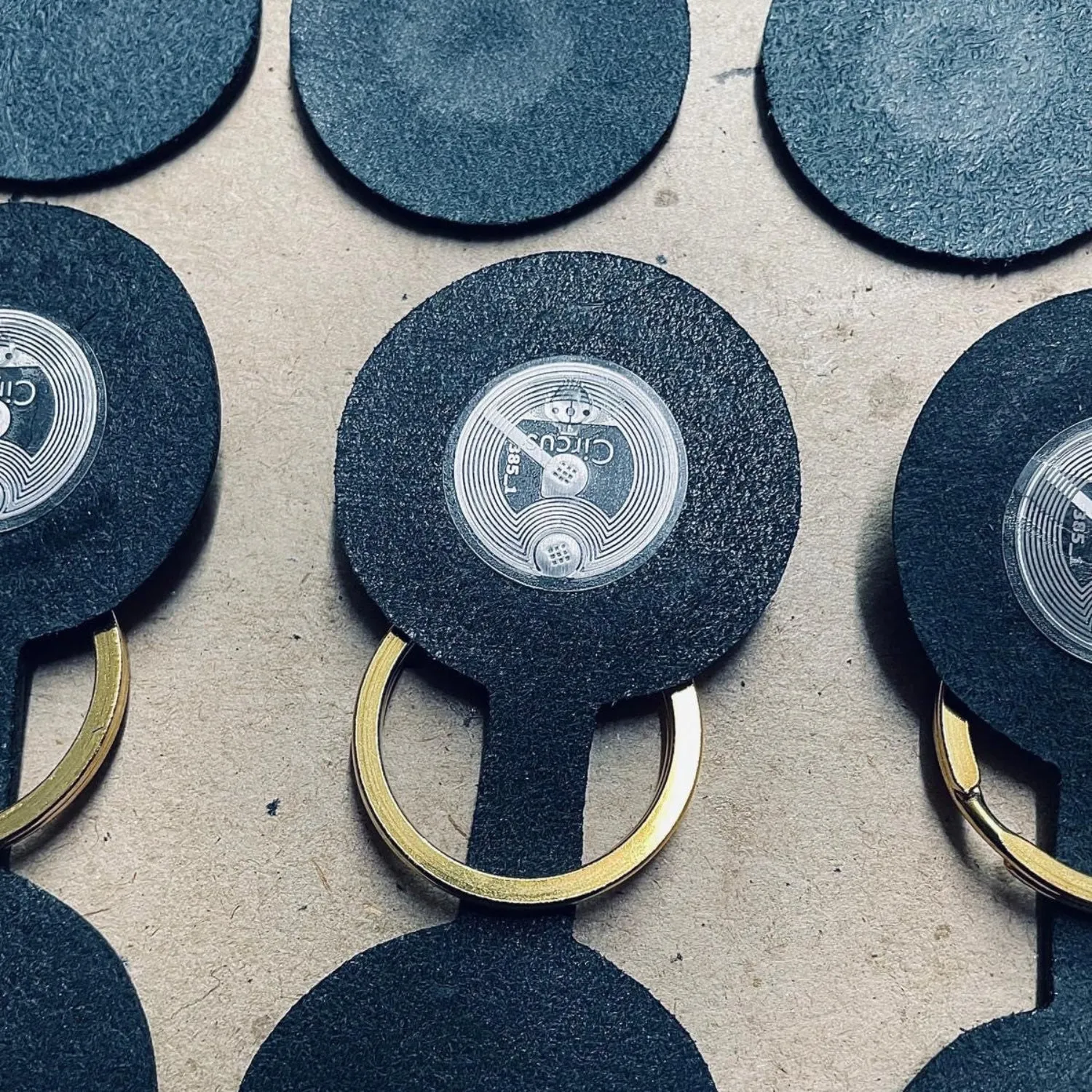Motogadget mo.lock portachiavi NFC pelle bovina marrone