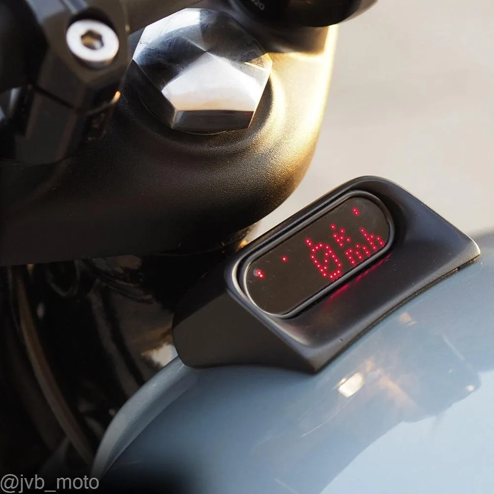 Motogadget motoscope mini cruscotto digitale nero lucido LED