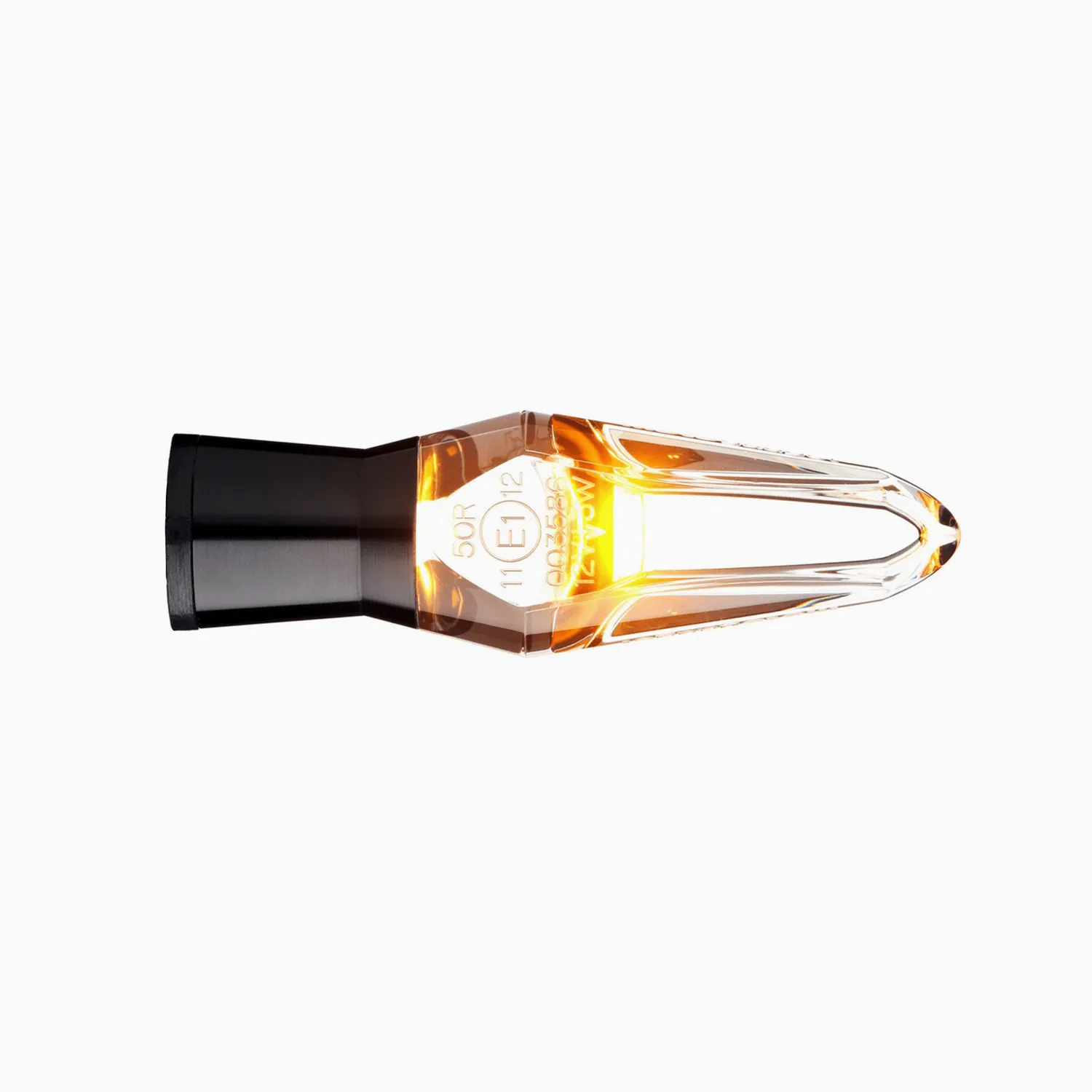 Motogadget mo.blaze ice freccia led moto nero vetro