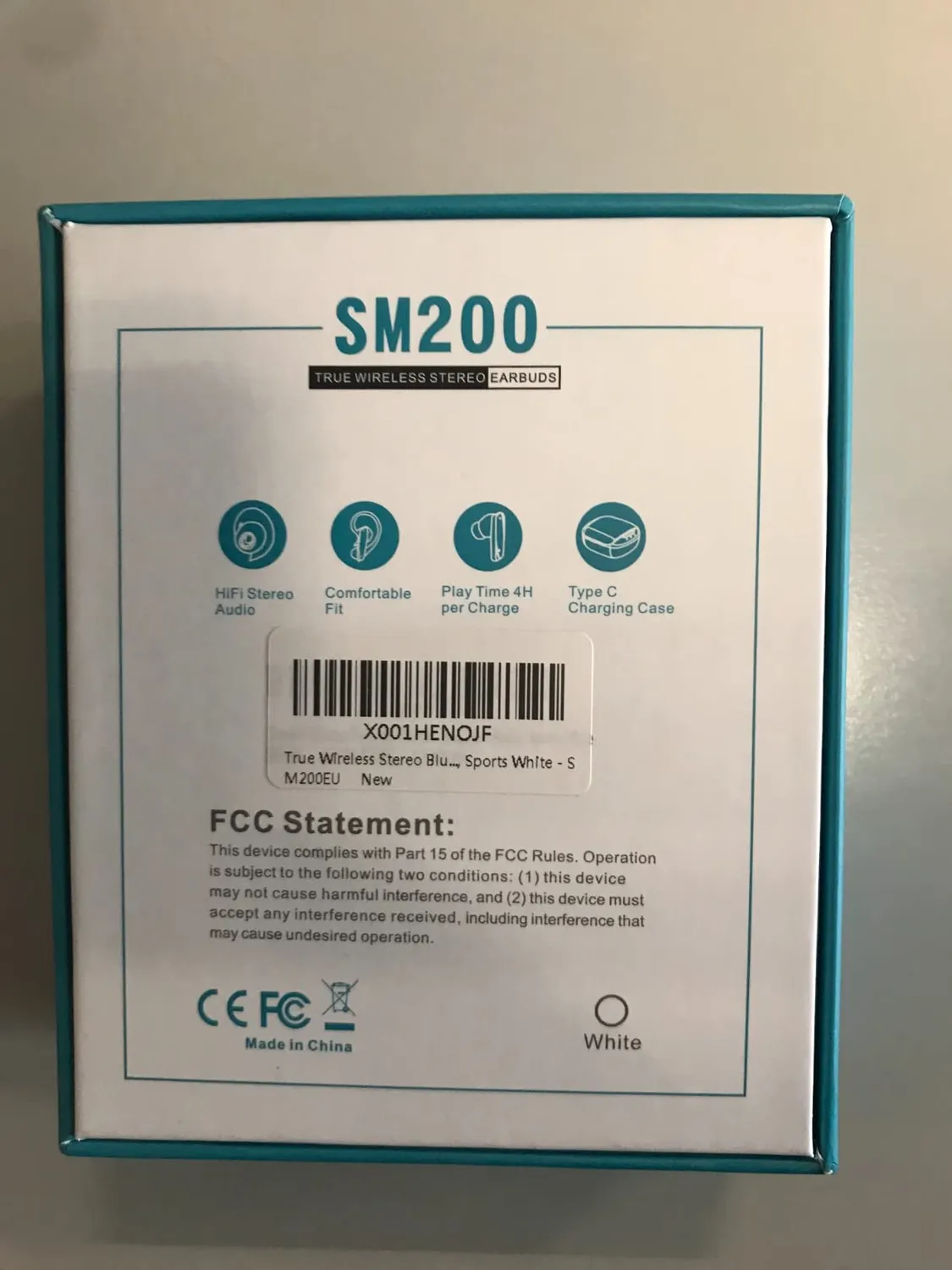 Guanda SM200 Auricolari Bluetooth Wireless Bianchi Touch