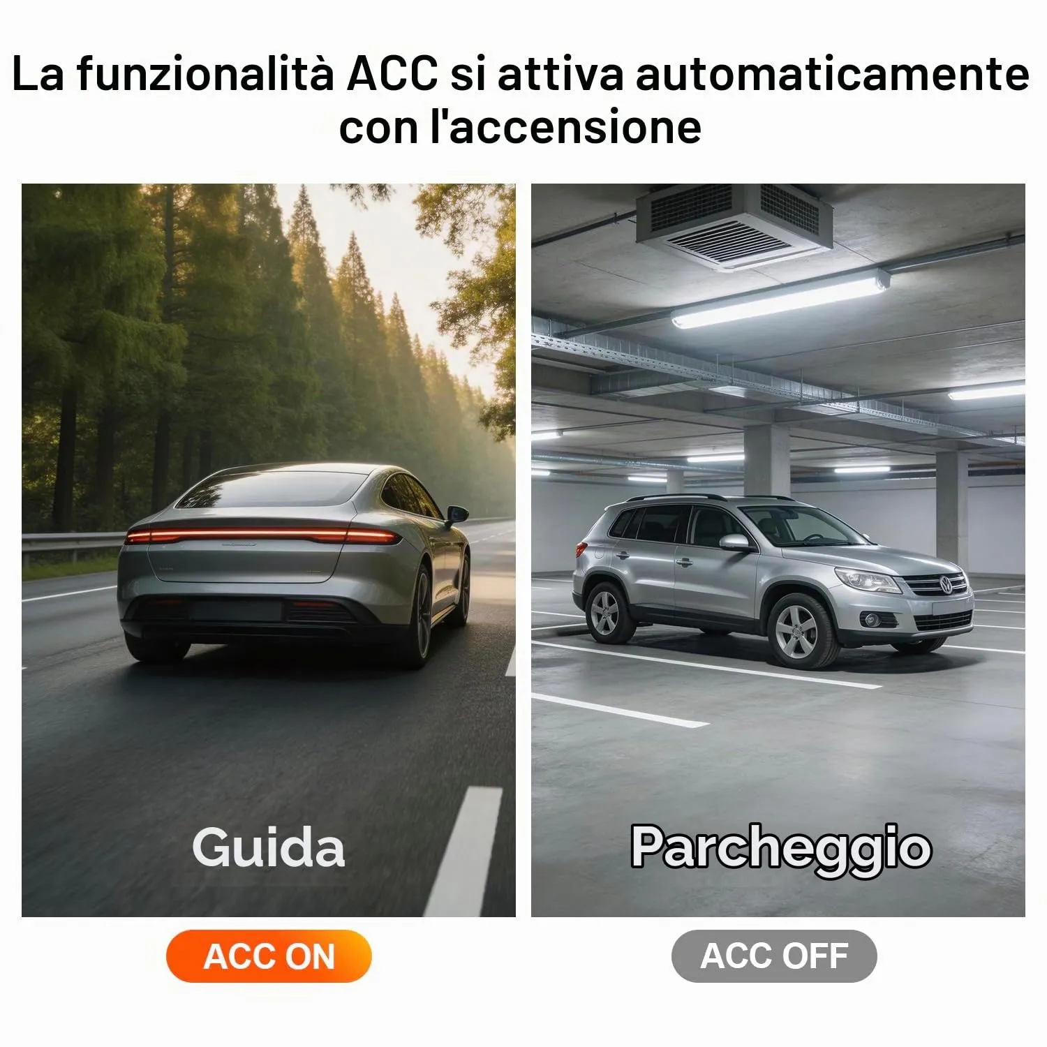 Kawa cavo alimentazione OBD dash cam Type-C 5V parcheggio