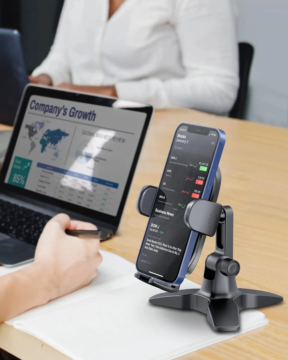 Guanda Dock supporto smartphone scrivania one-touch regolabile