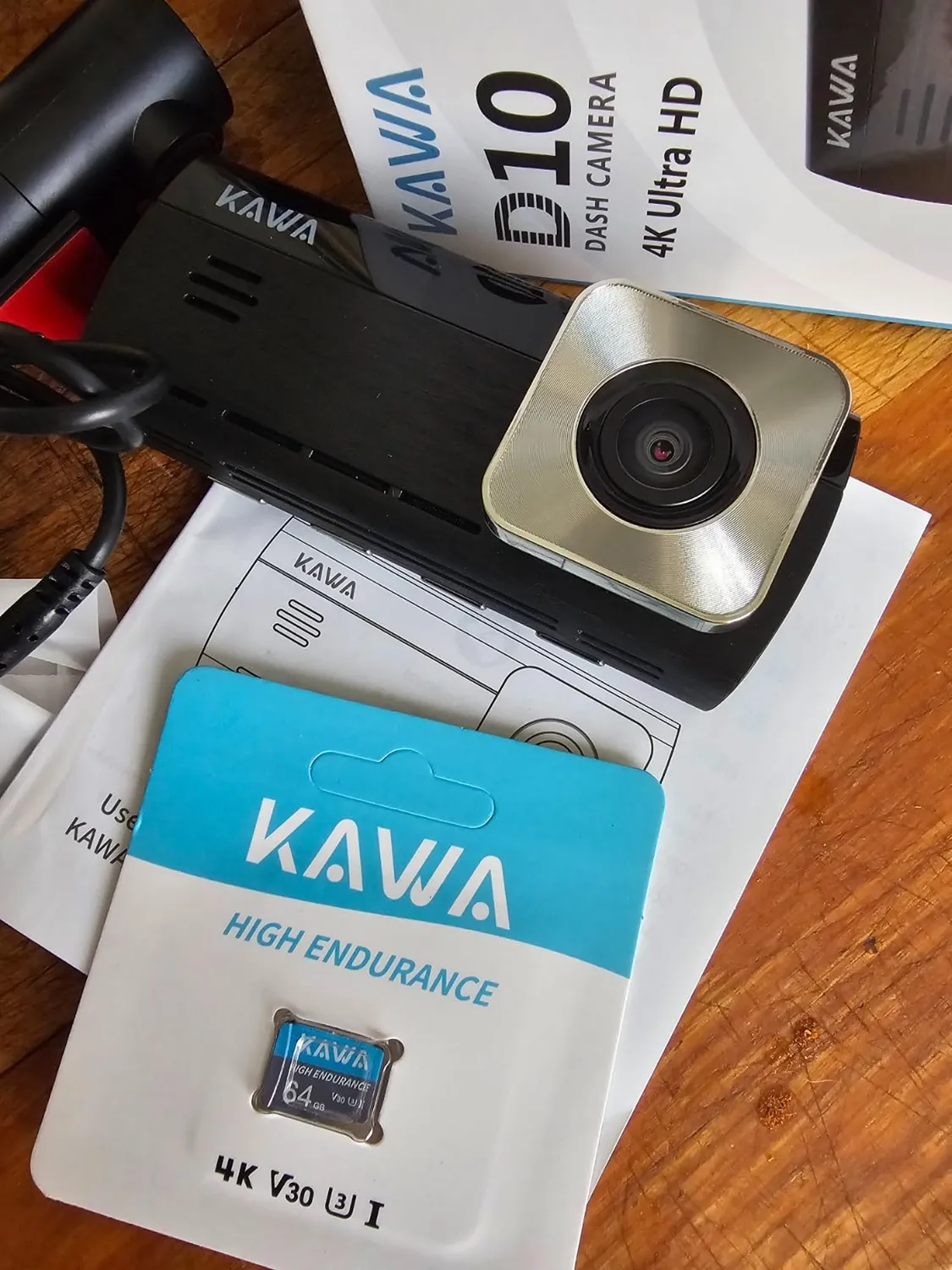 Kawa D7 dash cam auto doppia 4K GPS WiFi 64GB