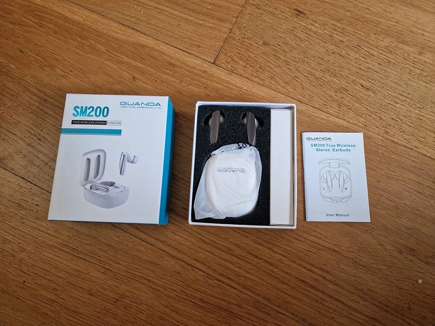Guanda SM200 Auricolari Bluetooth Wireless Bianchi Touch