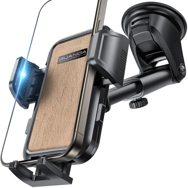 Guanda supporto telefono auto cruscotto oro ventosa