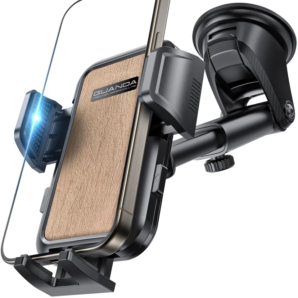 Guanda supporto telefono auto cruscotto oro ventosa