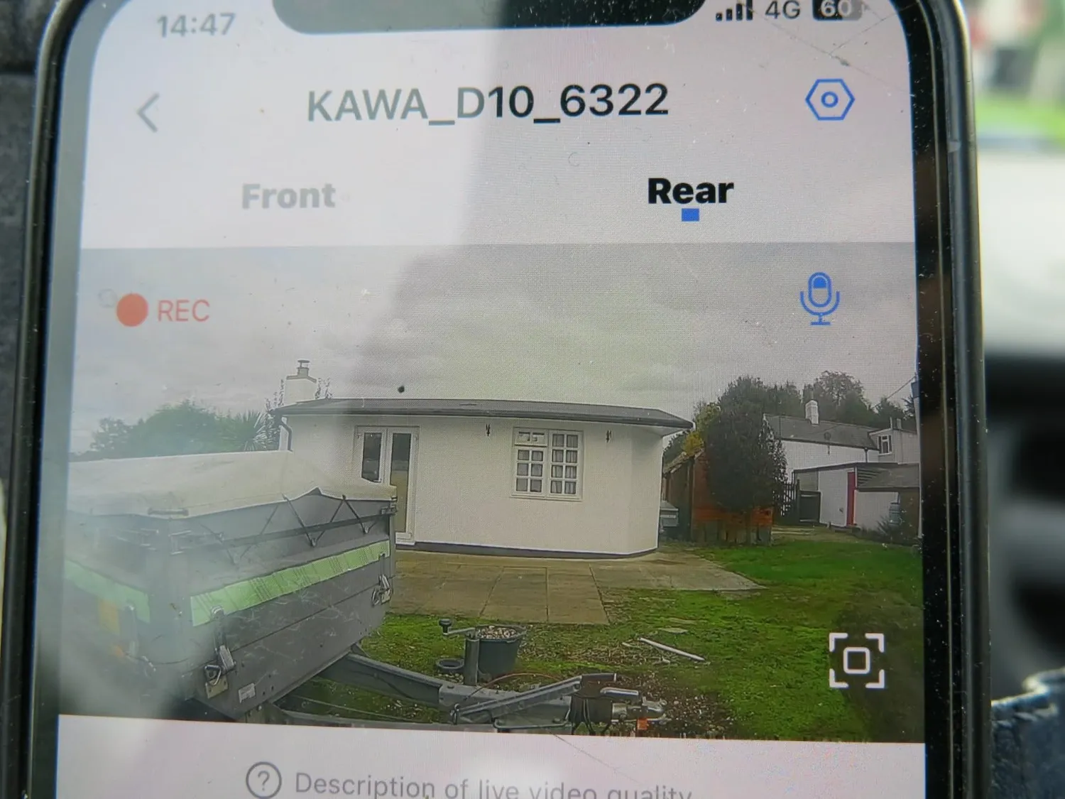 Kawa Mini Dashcam 4K Wi-Fi Vocale Carbone 64GB